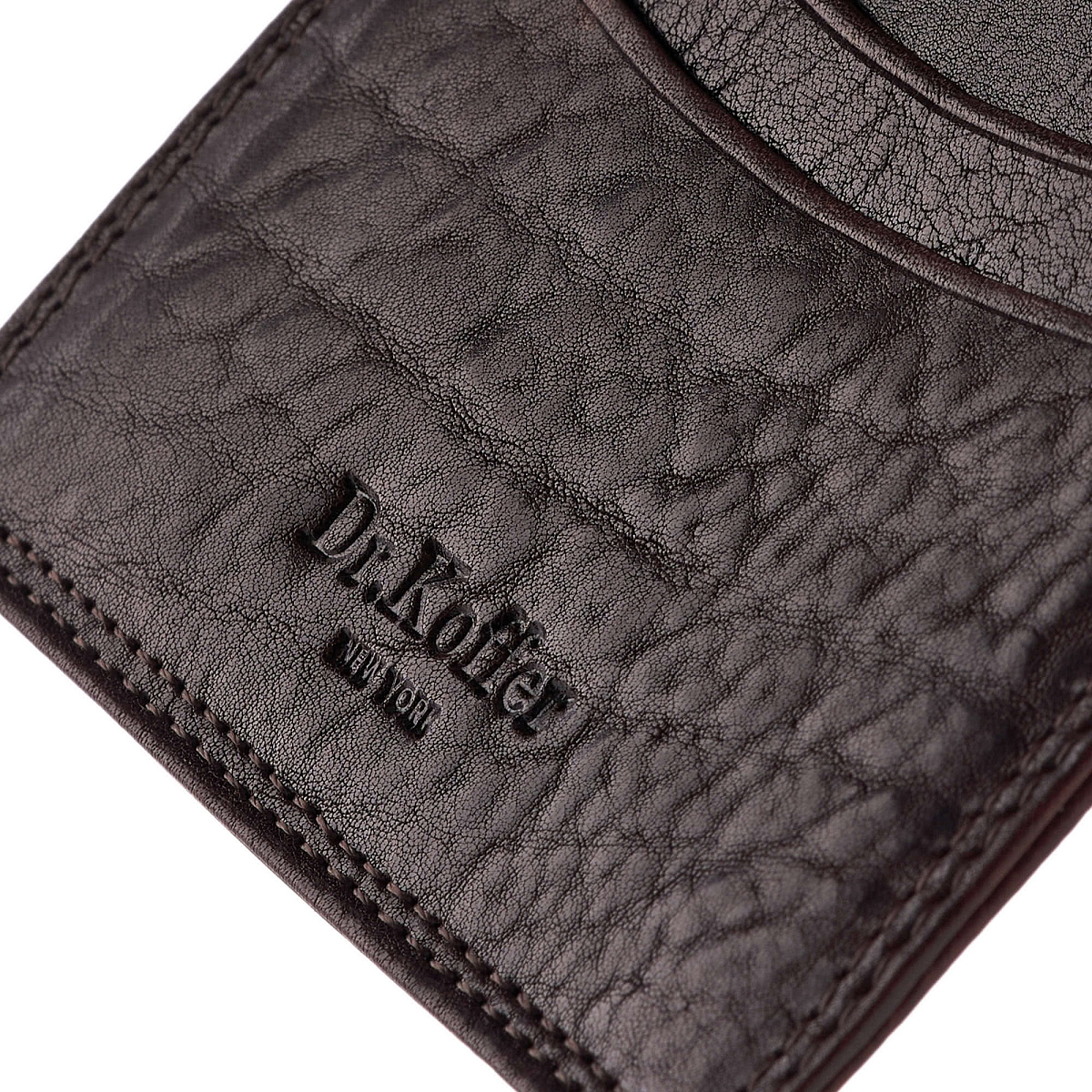 Кредитница Dr.Koffer из натуральной кожи коричневая