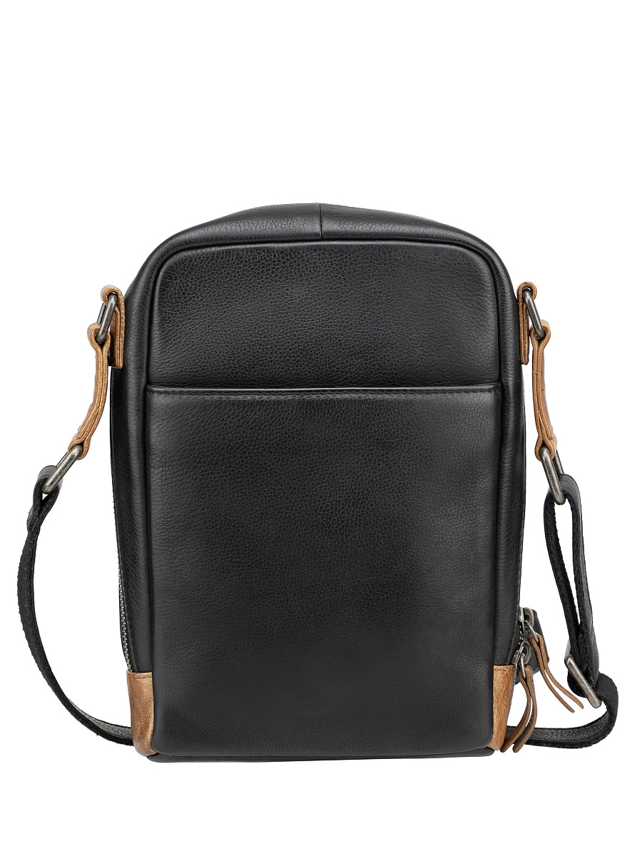 Сумка через плечо Dr. Koffer из натуральной кожи черная