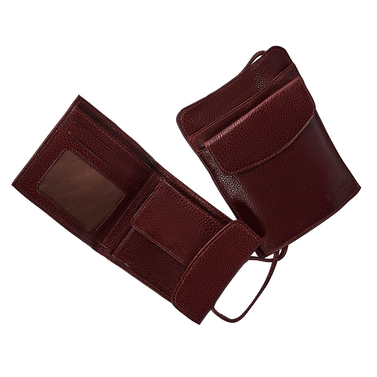 Нагрудный кошелек дорожный Dr.Koffer из натуральной кожи