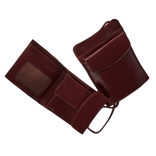 Нагрудный кошелек дорожный Dr.Koffer из натуральной кожи