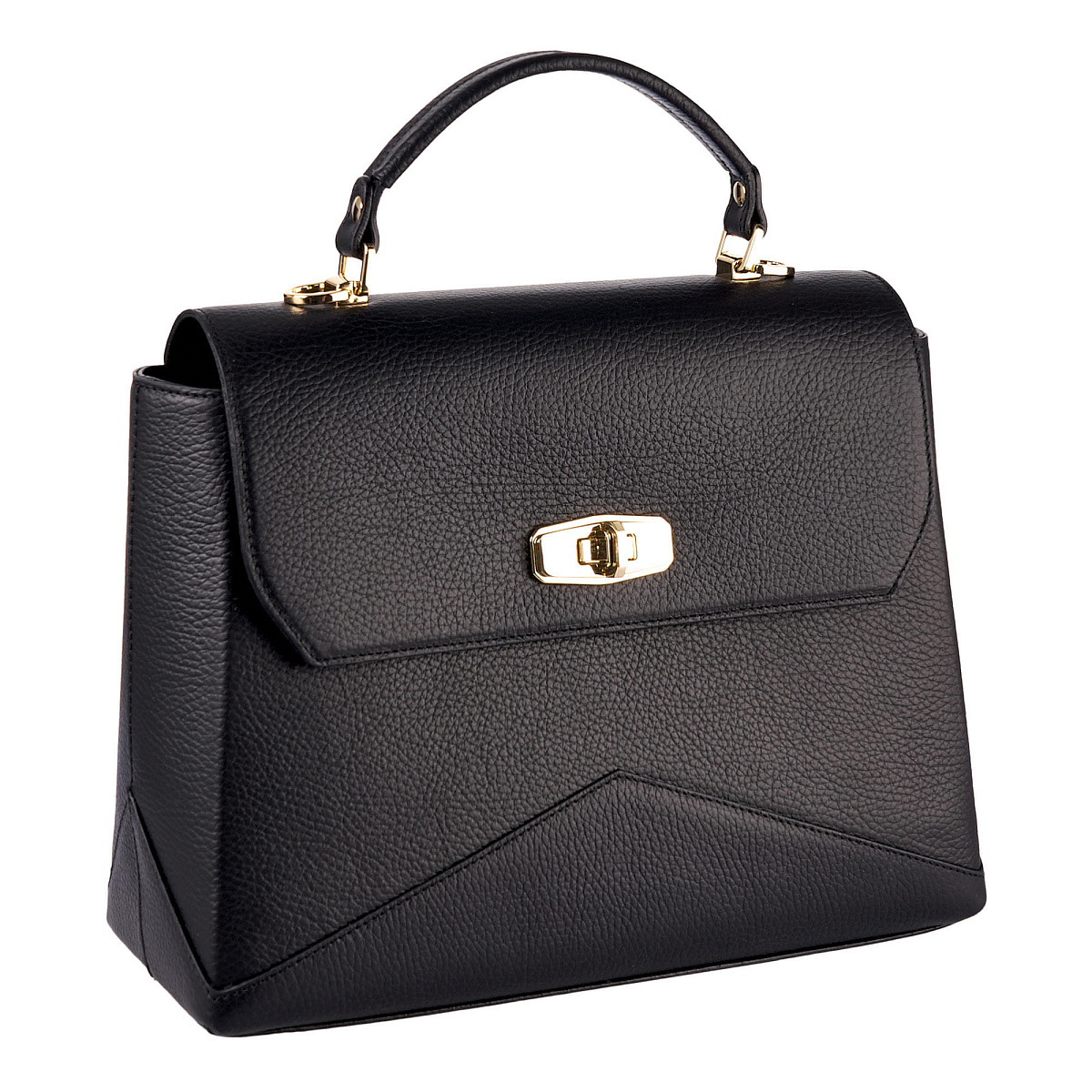 Женская сумка  Dr. Koffer из натуральной кожи черная