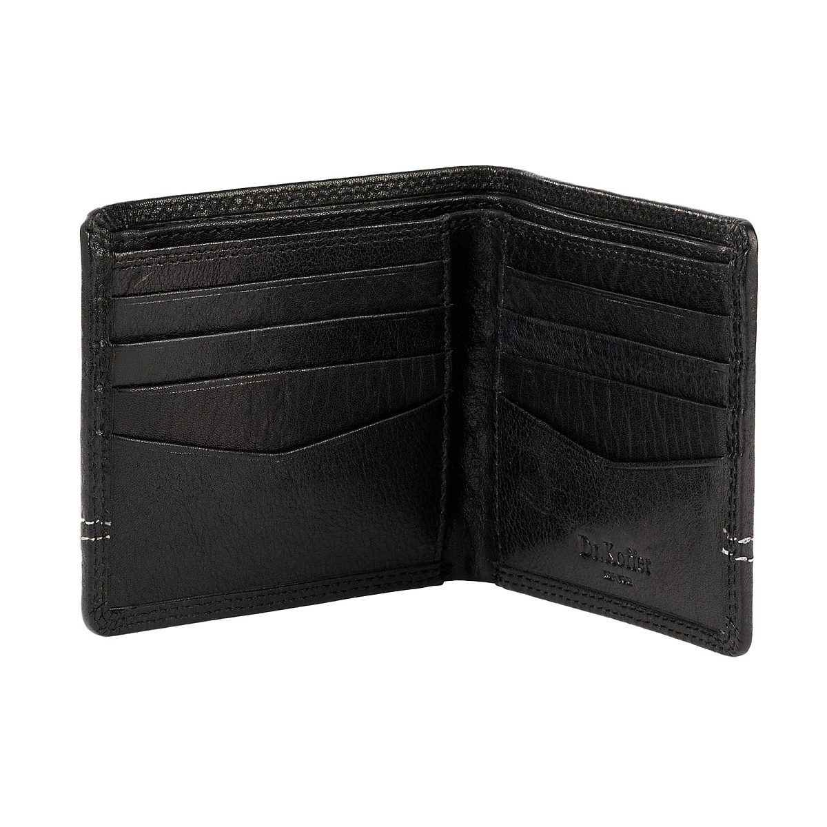 Портмоне Dr.Koffer из натуральной кожи черное