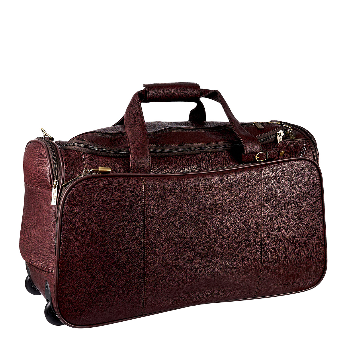Сумка дорожная на колесах Dr.Koffer из натуральной кожи
