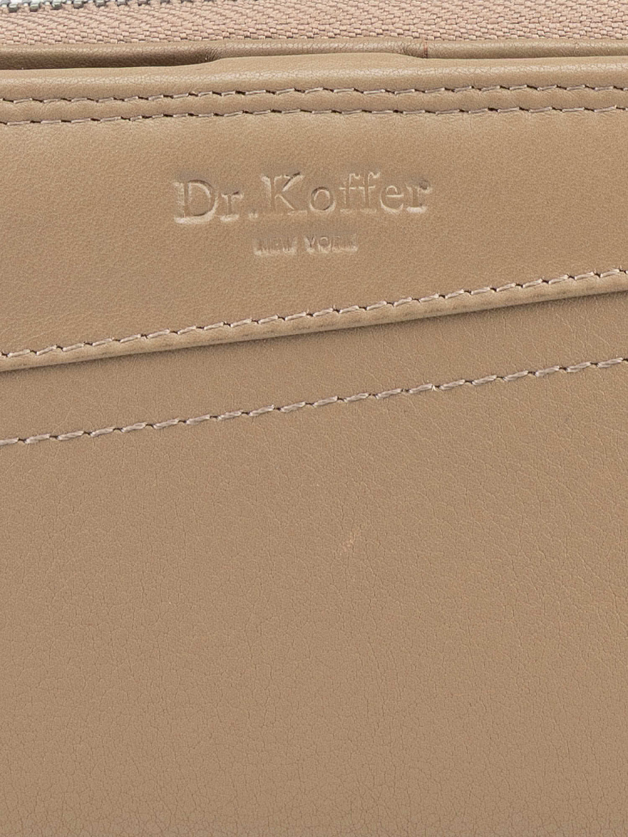 Кошелек Dr.Koffer из натуральной кожи бежевый