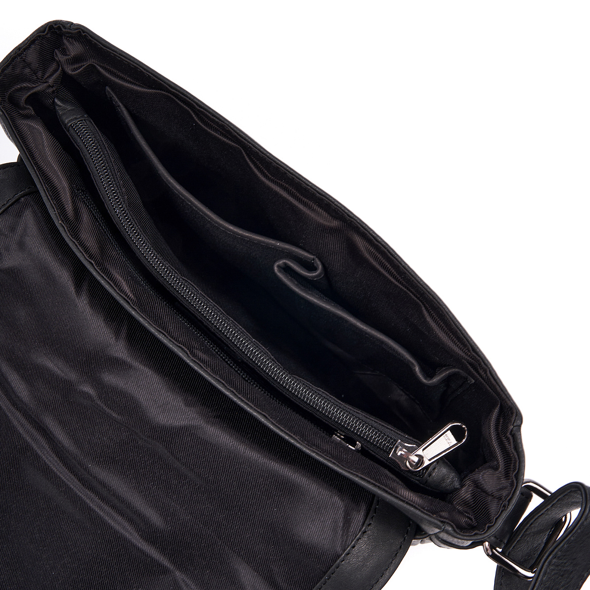 Сумка через плечо Dr.Koffer из натуральной кожи черная