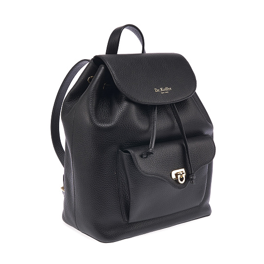 Рюкзак Dr. Koffer из натуральной кожи черный
