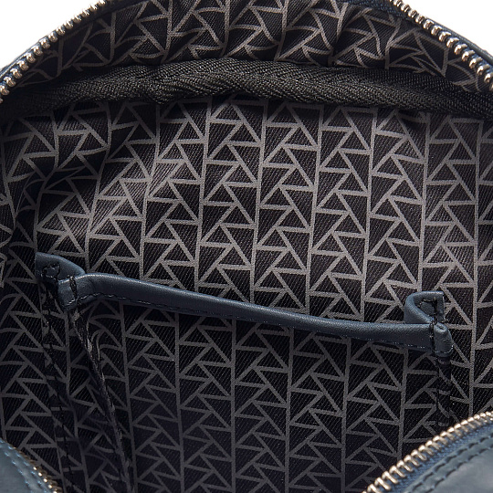 Сумка через плечо Dr.Koffer из натуральной кожи синяя