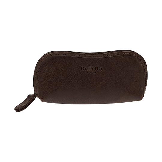 Очечник Dr.Koffer из натуральной кожи коричневый