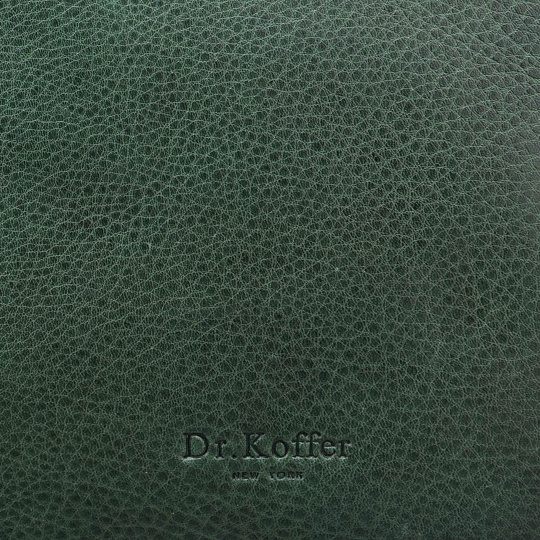Женская сумка Dr.Koffer из натуральной кожи зеленая