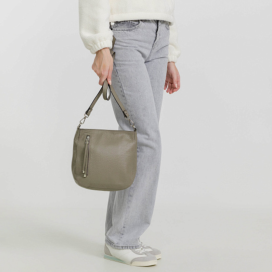 Женская сумка Dr. Koffer из натуральной кожи коричневая