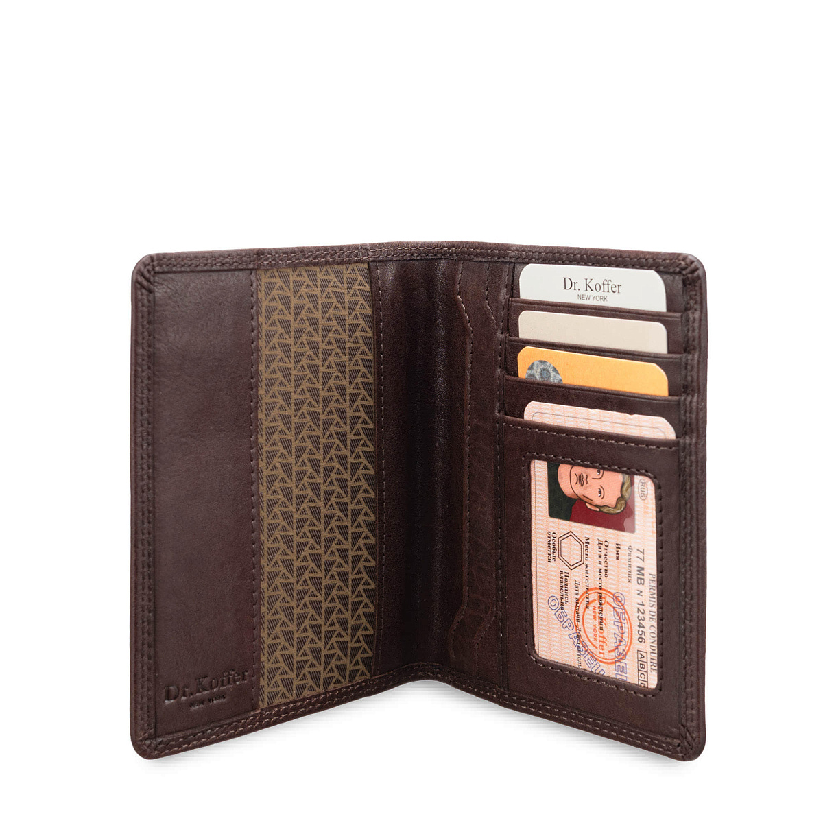 Обложка для паспорта/автодок из натуральной кожи Dr. Koffer