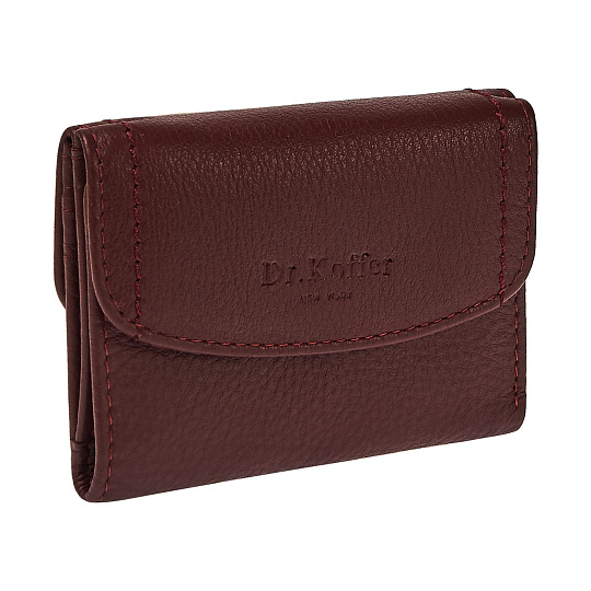 Портмоне Dr.Koffer из натуральной кожи бордовый