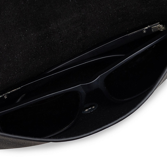 Очечник Dr.Koffer из натуральной кожи чёрный