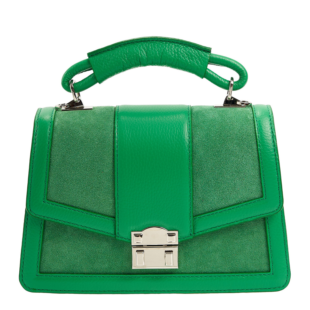 Женская сумка Dr. Koffer из натуральной кожи зеленая