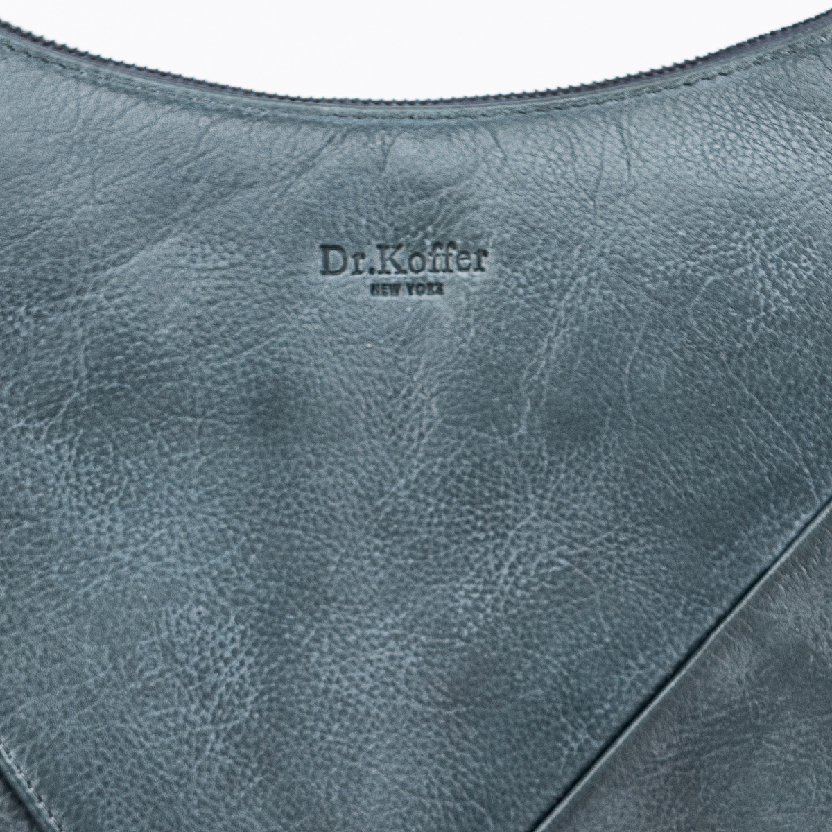 Женская сумка Dr.Koffer из натуральной кожи голубая