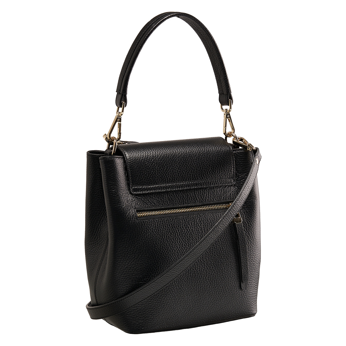 Женская сумка Dr. Koffer из натуральной кожи черная