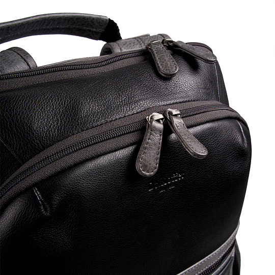 Рюкзак Dr.Koffer из натуральной кожи черный