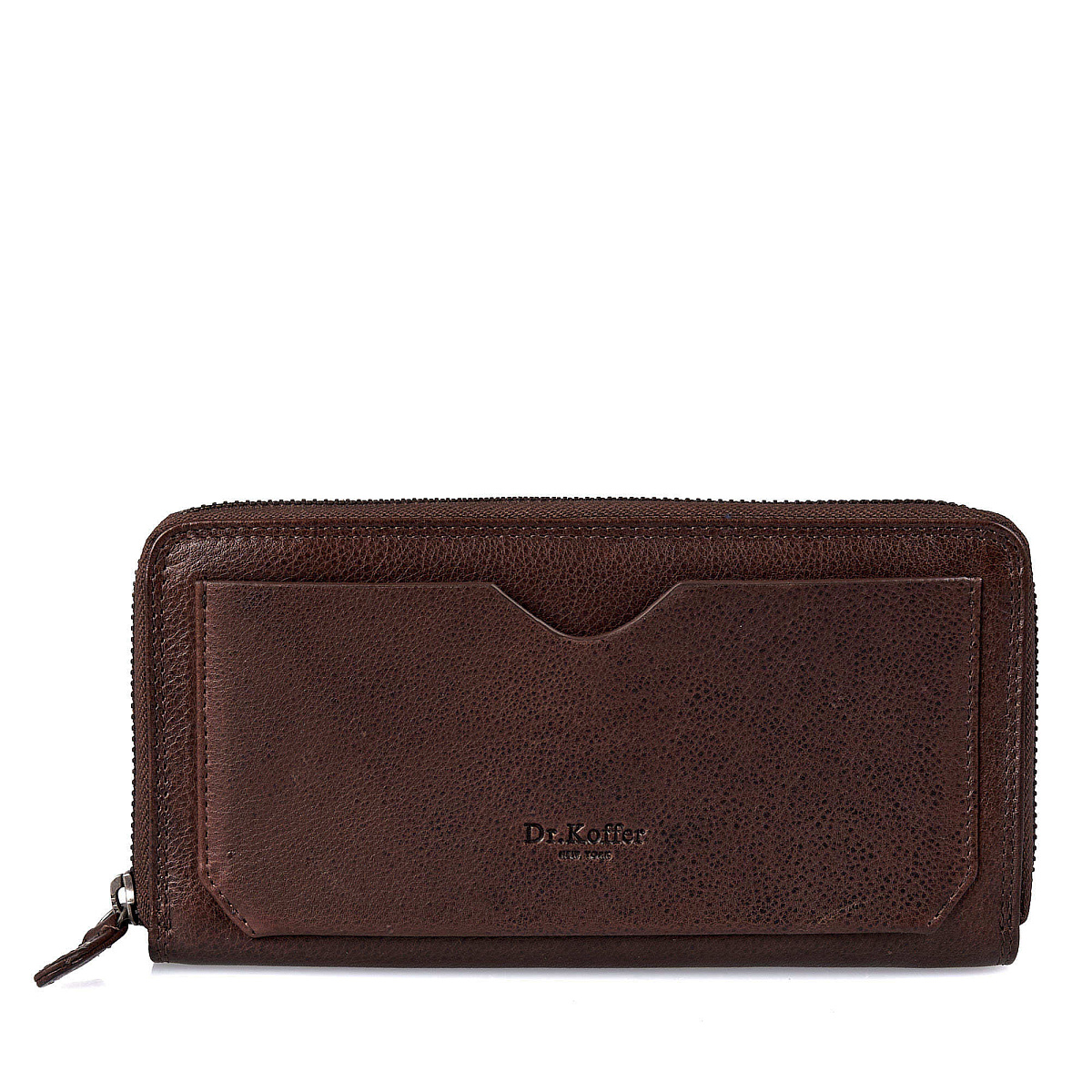 Портмоне Dr.Koffer из натуральной кожи коричневое