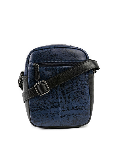 Сумка через плечо Dr.Koffer из натуральной кожи синяя
