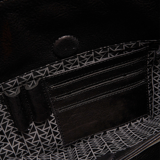 Портфель Dr.Koffer из натуральной кожи черный