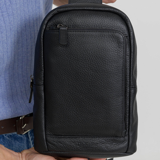 Рюкзак Dr. Koffer из натуральной кожи черный