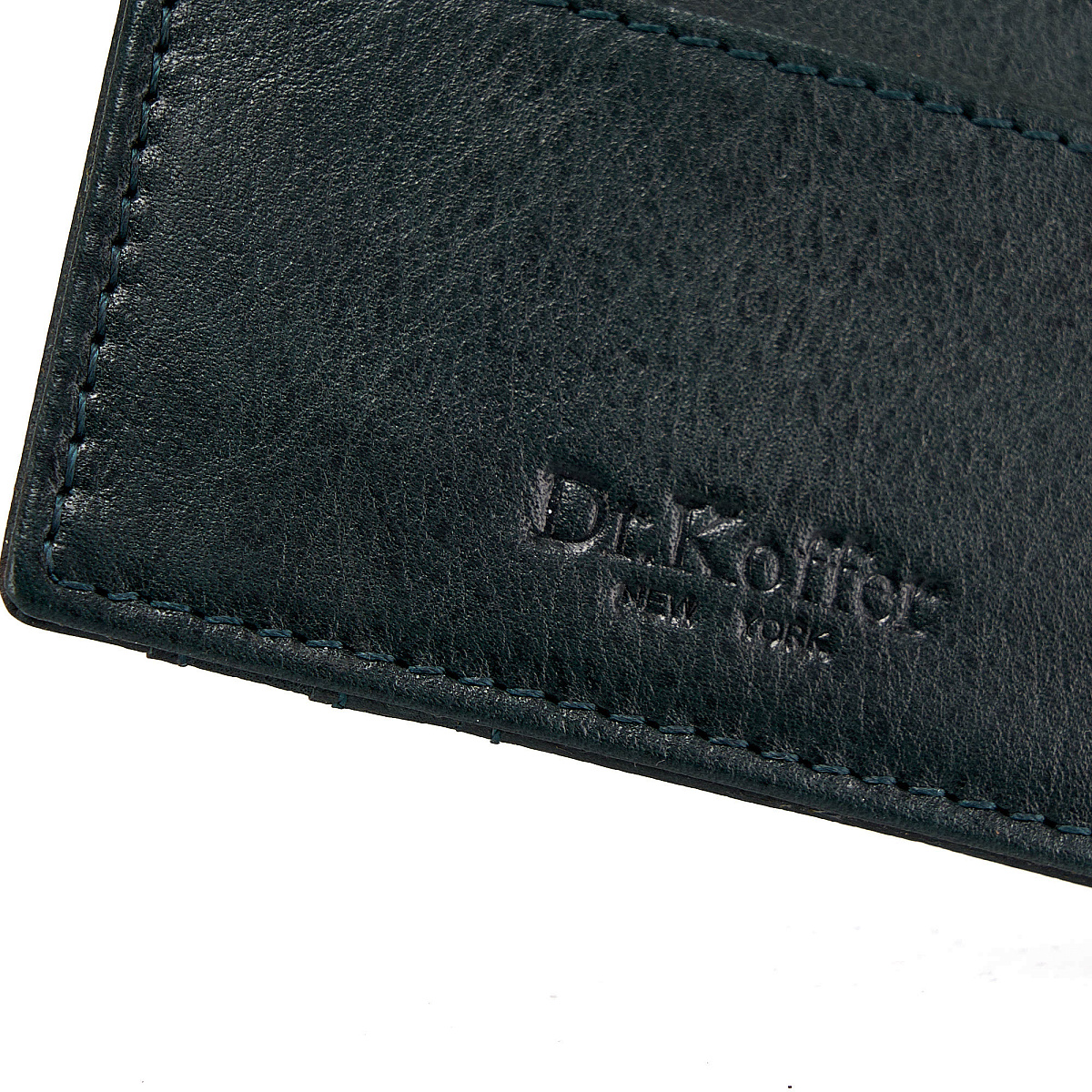 Кредитница Dr.Koffer из натуральной кожи зеленая