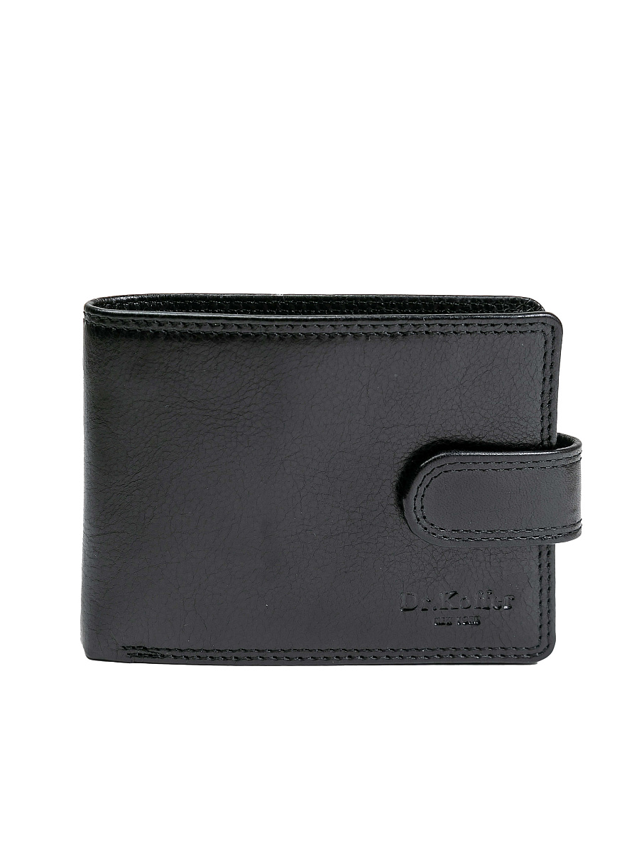Портмоне Dr.Koffer из натуральной кожи черное