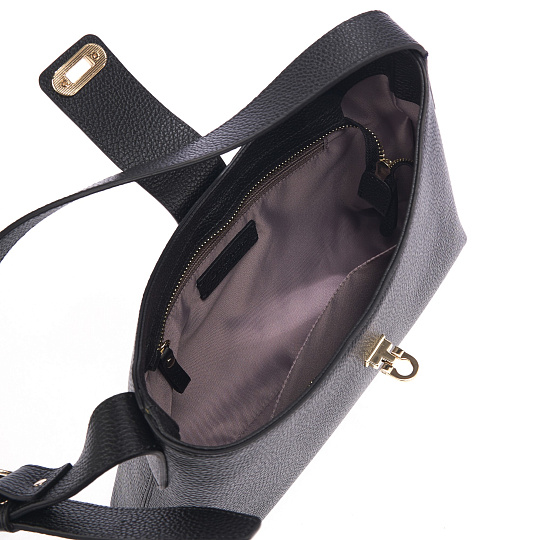 Женская сумка Dr. Koffer из натуральной кожи черная