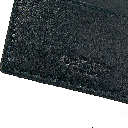 Кредитница Dr.Koffer из натуральной кожи зеленая