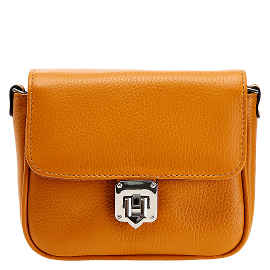 Женская сумка Dr. Koffer из натуральной кожи оранжевая