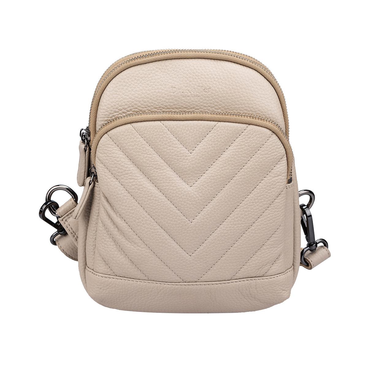 Рюкзак Dr.Koffer из натуральной кожи бежевый