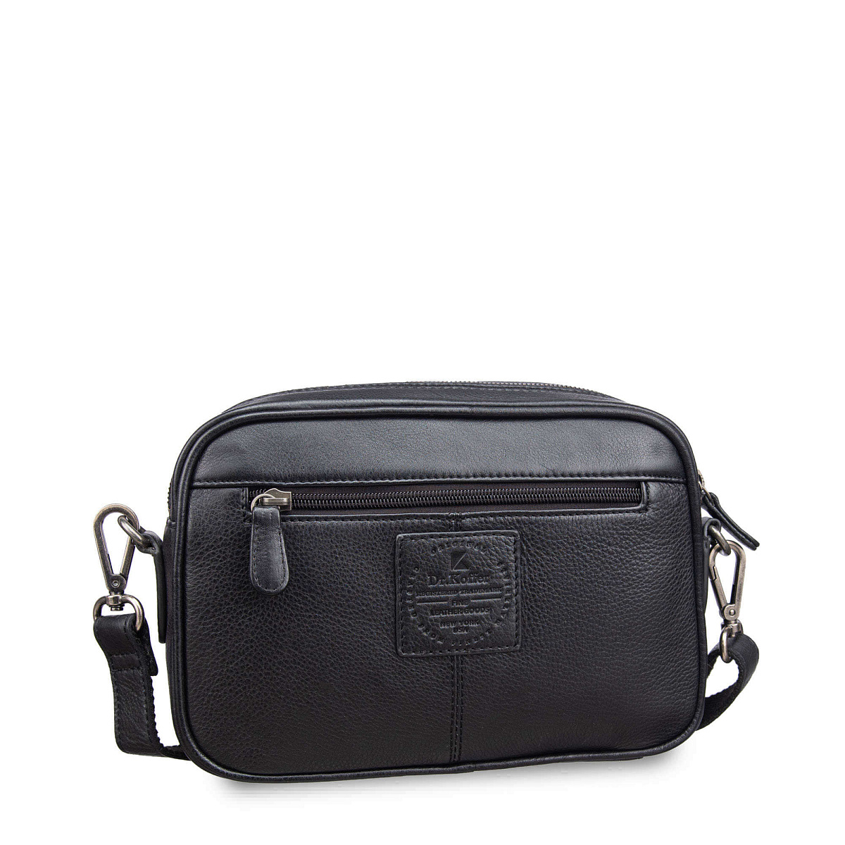 Сумка через плечо Dr.Koffer из натуральной кожи черная