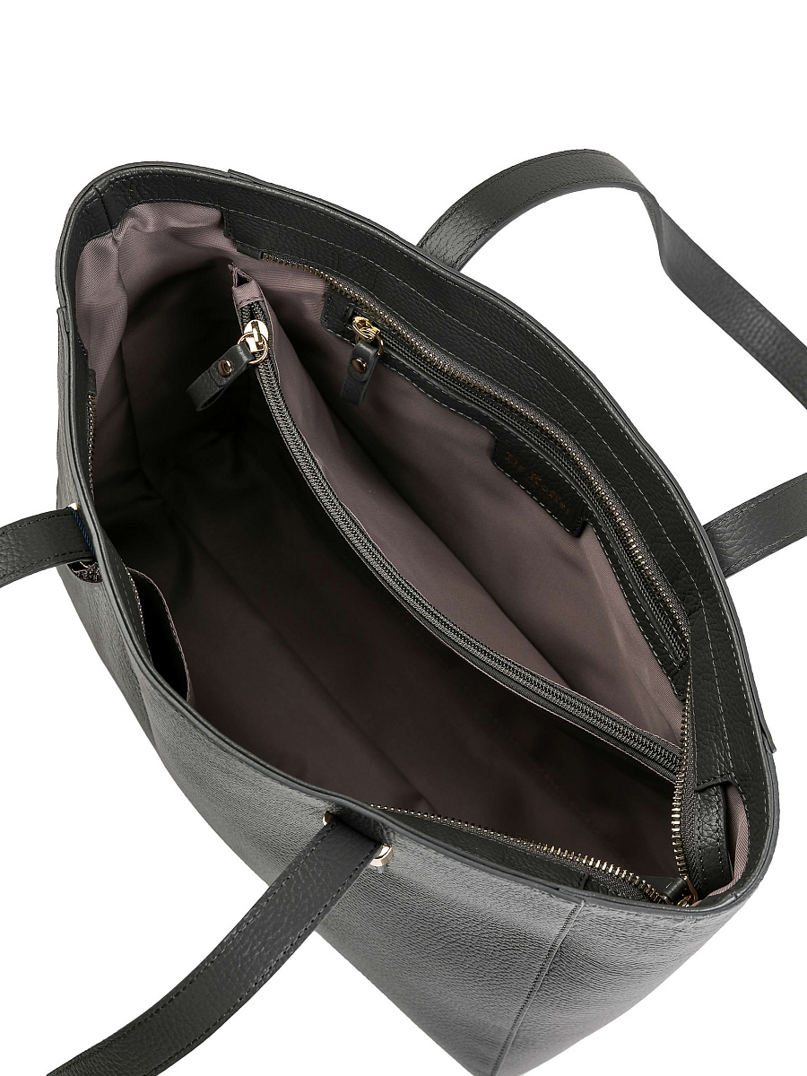 Женская сумка Dr.Koffer из натуральной кожи темно-серая