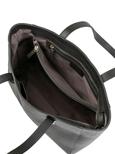 Женская сумка Dr.Koffer из натуральной кожи темно-серая