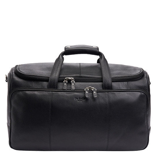 Сумка дорожная Dr.Koffer из натуральной кожи черная