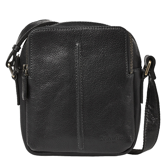 Сумка через плечо Dr.Koffer из натуральной кожи черная