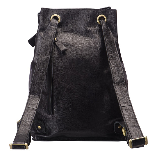 Рюкзак Dr.Koffer из натуральной кожи черный