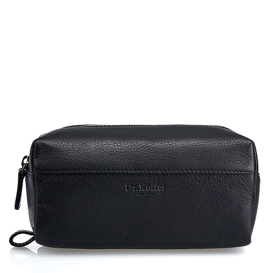 Несессер Dr. Koffer из натуральной кожи черный