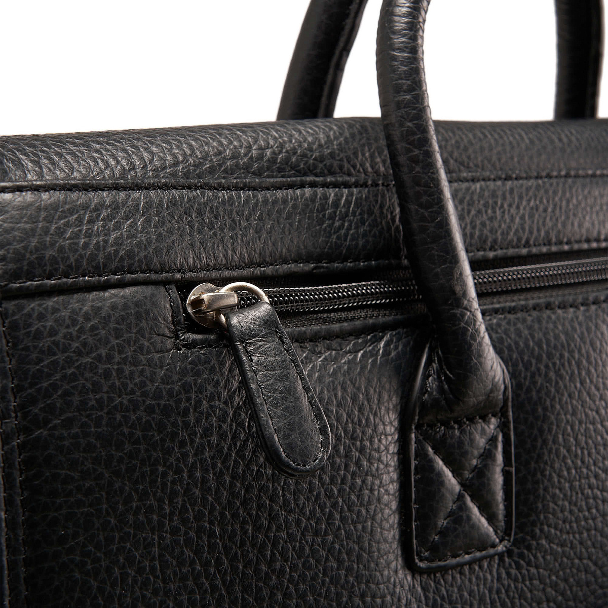 Деловая сумка Dr.Koffer из натуральной кожи черная