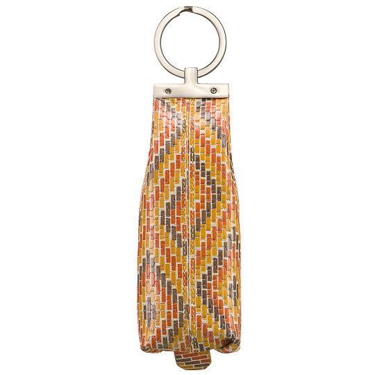 Ключница Dr.Koffer из натуральной кожи желтая