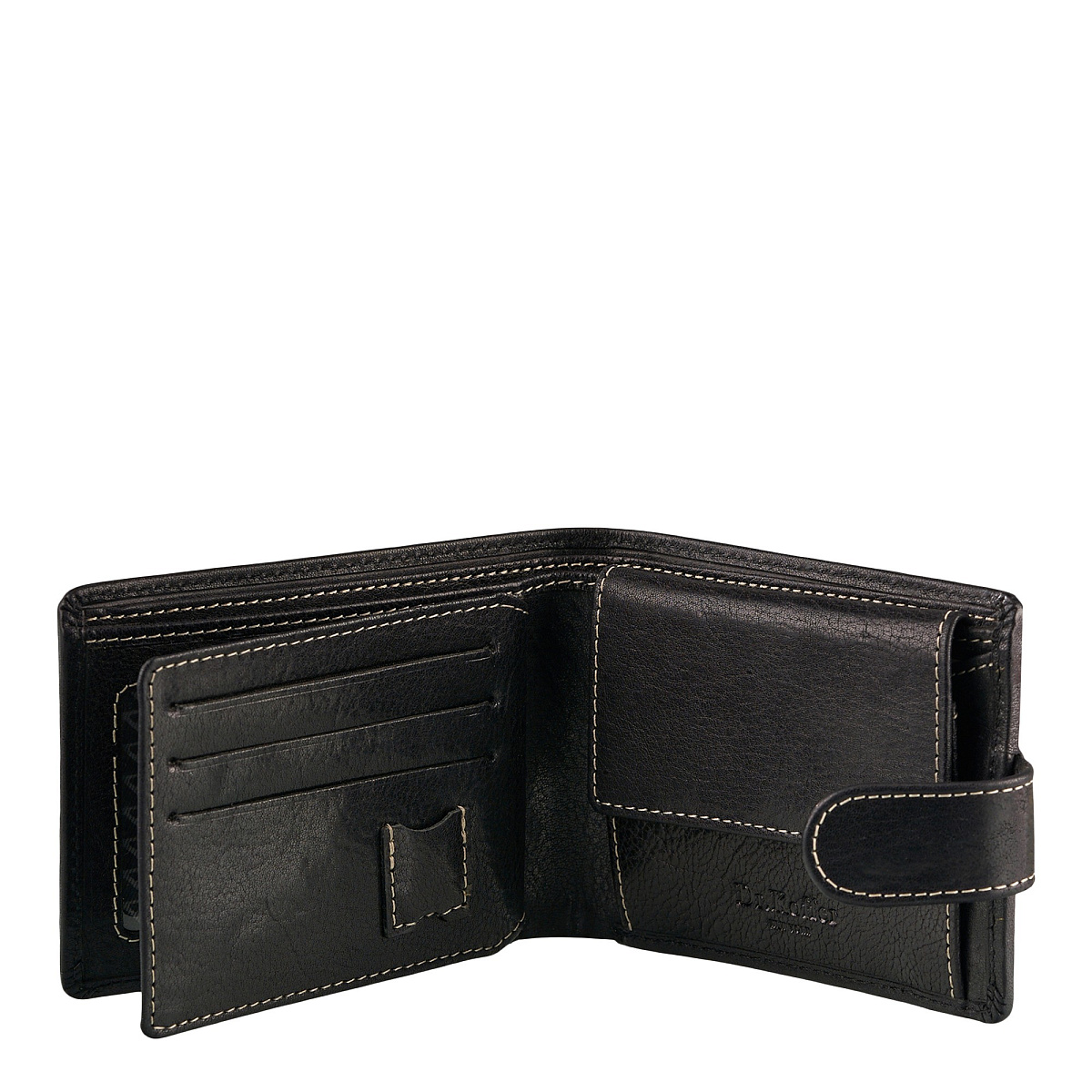 Портмоне Dr.Koffer из натуральной кожи черное