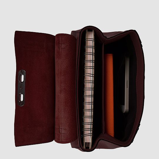 Бордовый сэтчел Dr. Koffer 5633SV-03