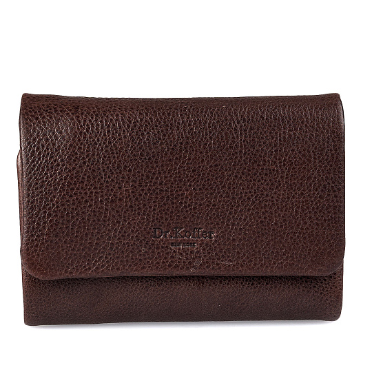 Портмоне Dr.Koffer из натуральной кожи коричневое