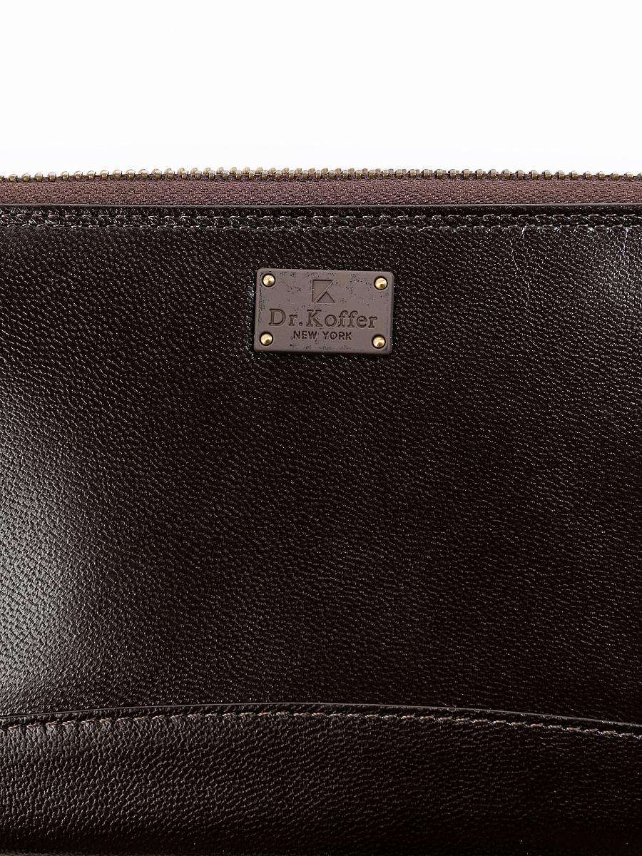 Портмоне Dr.Koffer из натуральной кожи коричневое