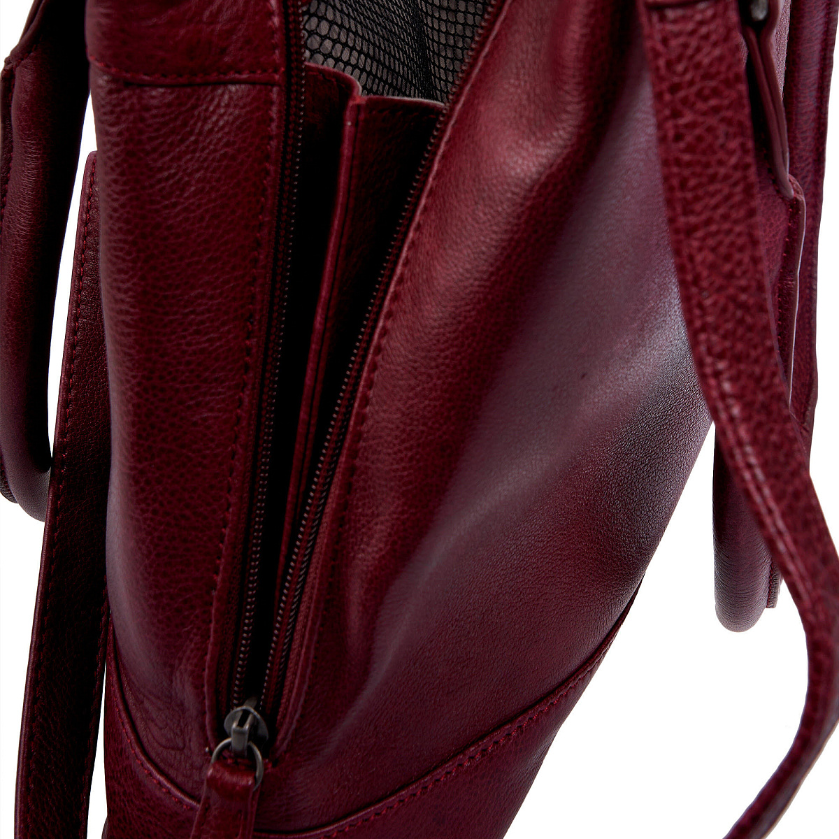 Женская сумка Dr. Koffer из натуральной кожи бордовая