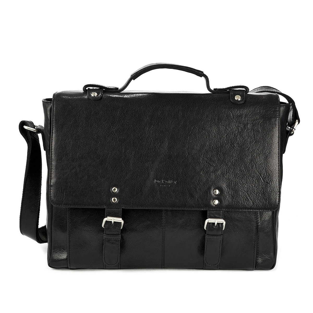 Портфель Dr.Koffer из натуральной кожи черный