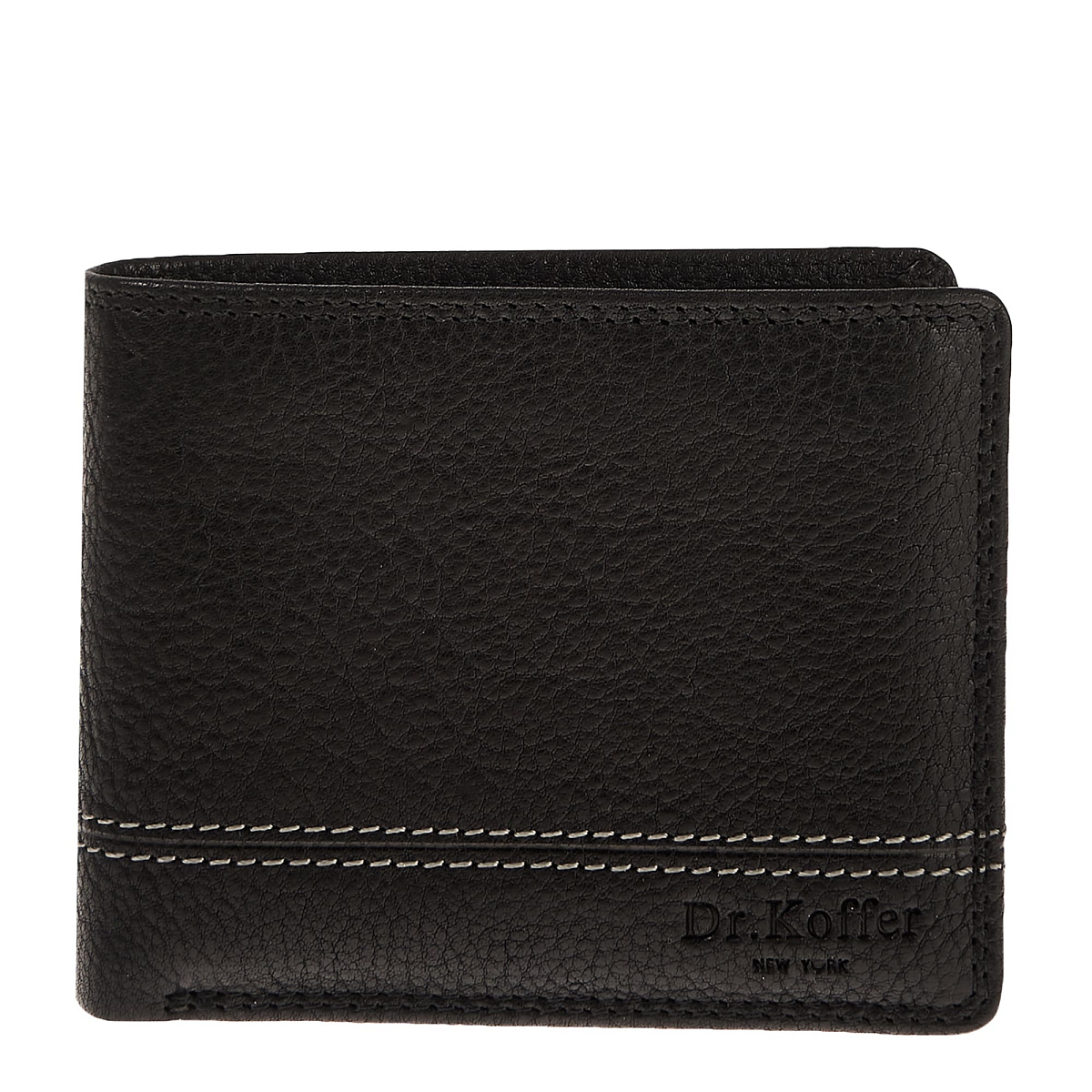 Портмоне Dr.Koffer из натуральной кожи черное