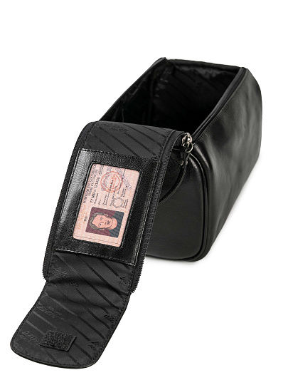 Несессер Dr.Koffer из натуральной кожи черный