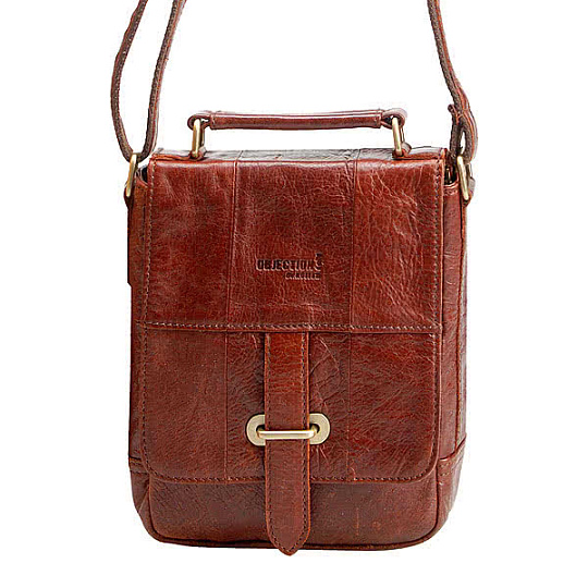 Коричневая сумка с ручкой и съемным плечевым ремнем Dr.Koffer 103112-21-09