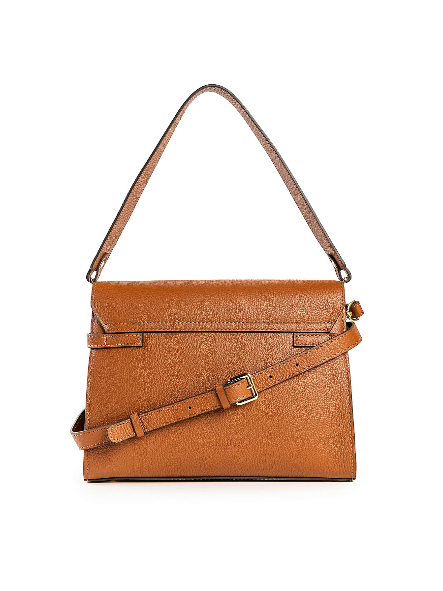 Женская сумка Dr. Koffer из натуральной кожи коричневая